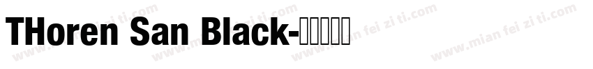 THoren San Black字体转换